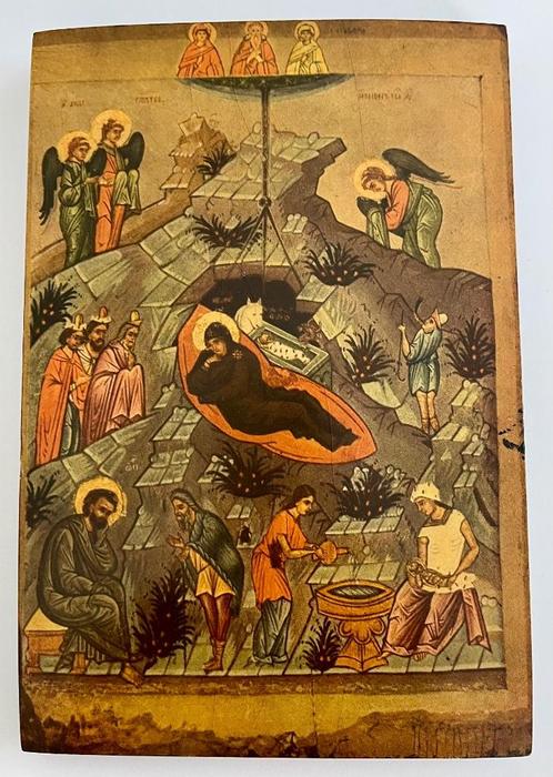Religieus Icoon, Belgische makelij, handwerk., Antiek en Kunst, Kunst | Overige Kunst, Ophalen of Verzenden