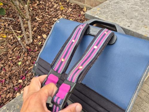 Schooltas met drie vakken, Handtassen en Accessoires, Tassen | Schooltassen, Zo goed als nieuw, Aktetas of Boekentas, 40 tot 50 cm