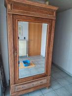 Antieke linnenkast met spiegel, Antiek en Kunst, Ophalen