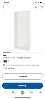 Armoire/wardrobe Ikea Pax 100x35x236, Huis en Inrichting, Kasten | Kleerkasten, Ophalen, Gebruikt