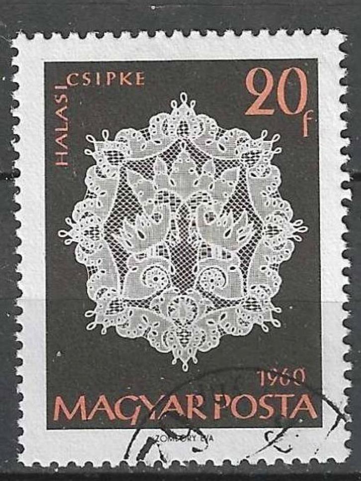 Hongrie 1960 - Yvert 1345 - Kant depuis Halas (ST), Timbres & Monnaies, Timbres | Europe | Hongrie, Envoi