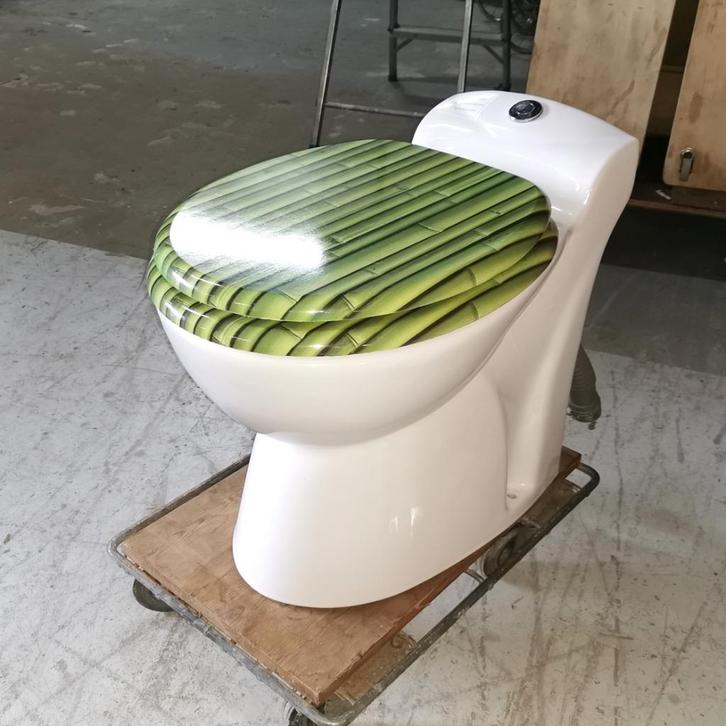 nog goede wc met ingebouwde vermaler en pomp systeem, Doe-het-zelf en Bouw, Sanitair, Gebruikt, Toilet, Steen, Ophalen