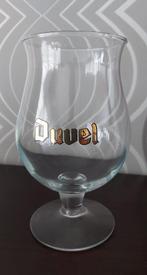Duvel glas 'open D met kras', Collections, Verres & Petits Verres, Enlèvement ou Envoi, Verre à bière