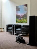 2x LC2 Le Corbusier van Cassina in absolute nieuwstaat, Ophalen, Zo goed als nieuw, Leer