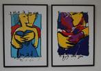 Herman brood schilderijen 2 Luik., Antiek en Kunst, Kunst | Schilderijen | Modern, Ophalen of Verzenden