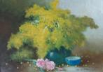 HENRI JOSEPH PAUWELS / BOEKET MIMOSA / OLIEVERF 87x112cm KAD, Ophalen