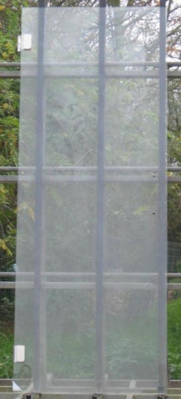 glazen binnendeur , deur met gehard helder glas 79 x 209 beschikbaar voor biedingen