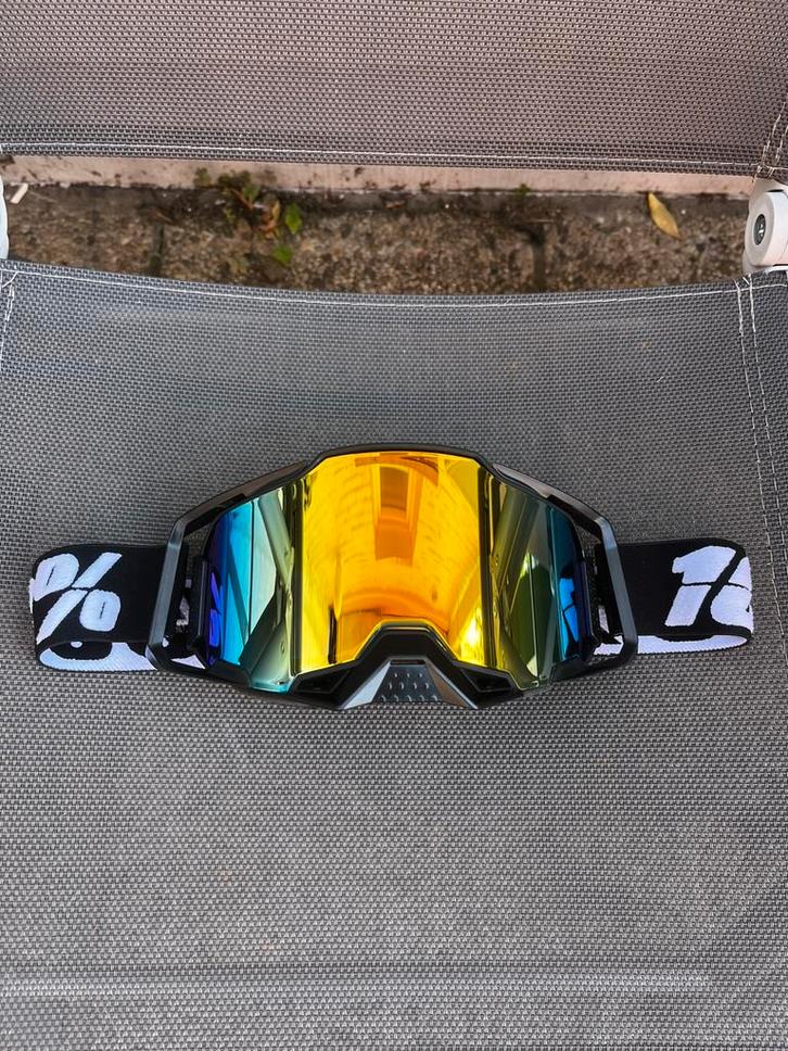 Motocross bril 100%, Motoren, Kleding | Motorkleding, Motorcrosskleding, Dames, Heren, Nieuw zonder kaartje, Ophalen of Verzenden
