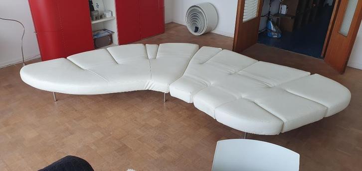 Edra Flap Sofa, Huis en Inrichting, Zetels | Complete zithoeken, Zo goed als nieuw, Leer, Metaal, Ophalen