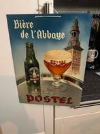 Blikken bord Postel 1959, Verzamelen, Ophalen of Verzenden, Zo goed als nieuw, Reclamebord