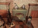 Hout-en antracietkachel, Ophalen, Gebruikt, Vrijstaand, Hout