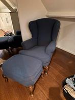 Zetel met bijhorende poef, Huis en Inrichting, Ophalen, Gebruikt, Eenpersoons, Minder dan 75 cm