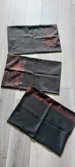 Kussensloop, zwart met rode rand, 3 stuks, Zo goed als nieuw, Zwart, Ophalen
