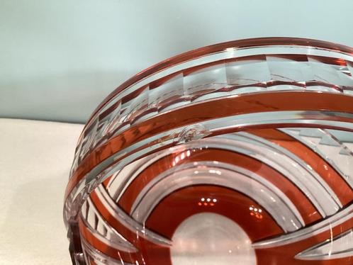 Fruitschaal in kristal Val Saint Lambert 1930. VSL020/Ea., Antiek en Kunst, Antiek | Glaswerk en Kristal, Ophalen