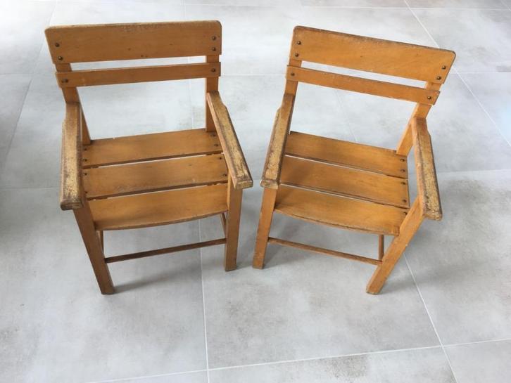 Oude houten kinderstoelen peuterstoeltjes, Kinderen en Baby's, Kinderstoelen, Gebruikt, Overige typen, Ophalen of Verzenden
