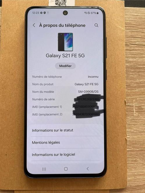 Samsung S21 FE 5G, Telecommunicatie, Mobiele telefoons | Samsung, Gebruikt, Zwart, Ophalen of Verzenden