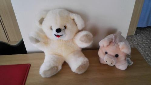 Knuffel 9 schattige zachte beer, licht geel, wit & licht bru, Kinderen en Baby's, Speelgoed | Knuffels en Pluche, Gebruikt, Beer