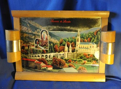 plateau de service art deco souvenir de lourdes, Antiek en Kunst, Antiek | Schalen, Ophalen of Verzenden