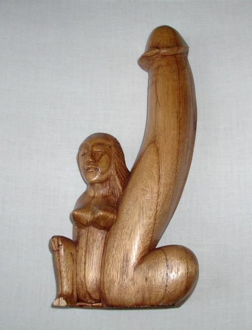 H. Laurens 'Essor Conjugal' erotische houten sculptuur 1911, Antiquités & Art, Art | Sculptures & Bois, Envoi