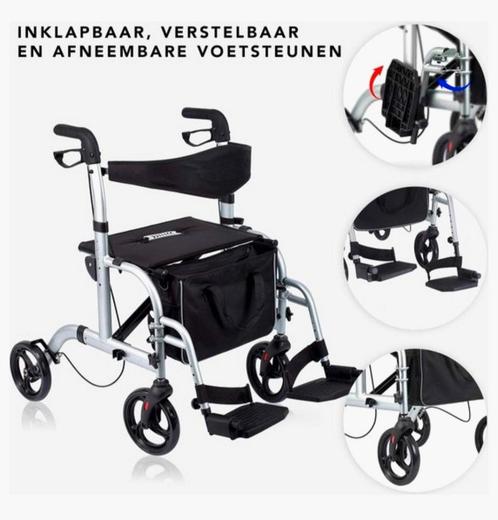 2 in 1 functie rollator/rolstoel/ als nieuw, Diversen, Rollators, Zo goed als nieuw, Opvouwbaar, Ophalen of Verzenden