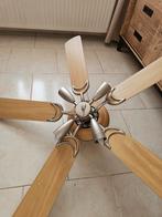 Lustre ventilateur, Huis en Inrichting, Lampen | Kroonluchters, Ophalen, Gebruikt, Hout, Moderne