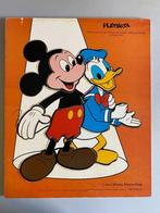 Playskool Puzzel DISNEY - Mickey Mouse en Donald 1977, Overige typen, Mickey Mouse, Gebruikt, Ophalen of Verzenden