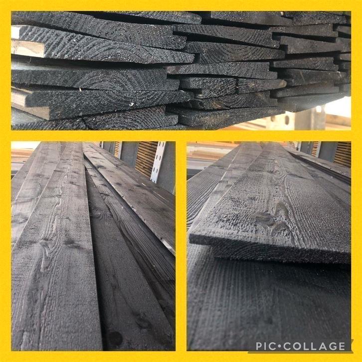 Zweeds rabat ZWART | rabatdelen | potdekselplanken, Tuin en Terras, Overkappingen, Nieuw, Veranda, Ophalen of Verzenden