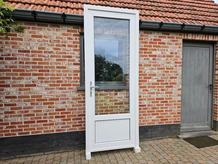 Verschillende Prachtige Pvc Deuren Deceuninck, Doe-het-zelf en Bouw, Deuren en Vliegenramen, Gebruikt, Buitendeur, Glas, Kunststof