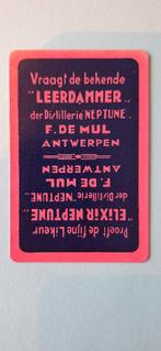 Speelkaart Antwerpen  – Distillerie  De Mul, roze_21, Ophalen of Verzenden, Gebruikt, Speelkaart(en)