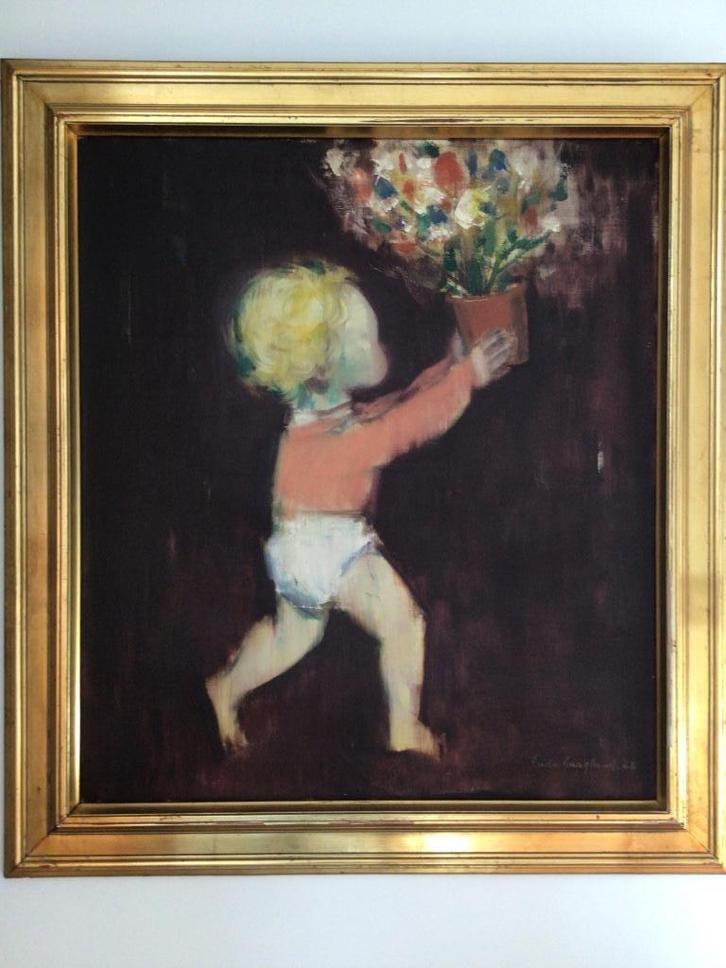 olieverfschilderij Belgische kunstschilder Ludo Laagland, Antiek en Kunst, Kunst | Schilderijen | Klassiek, Ophalen