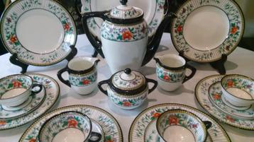 Koffieservies Elvire Petrus Regout Maastricht 10 personen beschikbaar voor biedingen