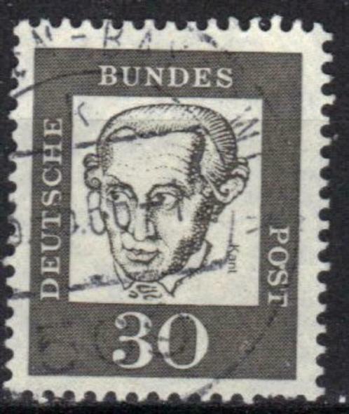 Duitsland Bundespost 1961-1964 - Yvert 227 - Beroemde D (ST), Timbres & Monnaies, Timbres | Europe | Allemagne, Affranchi, Envoi