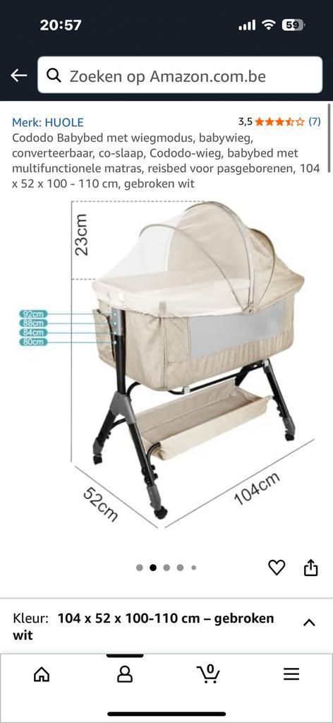 Wiegbed, Kinderen en Baby's, Babywiegjes en Ledikanten, Zo goed als nieuw, Wieg, Ophalen