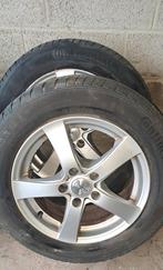 Jantes alu 16p 5x120 pneus 4saisons 205/60/16.Lire annonce !, Pneus et Jantes, 4 Saisons, 16 pouces, Véhicule de tourisme
