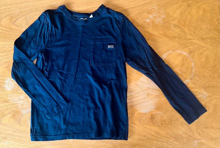 Skate Nation marineblauw T-shirt - Stedelijke stijl comfort, Kinderen en Baby's, Kinderkleding | Maat 134, Gebruikt, Jongen of Meisje