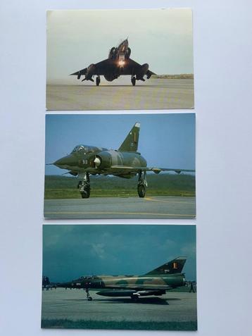 3 postkaarten Mirage V Belgian Air Force 