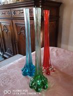 Vintage smalle vaasjes/3 kleuren te samen 25 euro, Antiek en Kunst, Antiek | Vazen, Ophalen of Verzenden