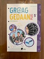 Graag Gedaan Plus 5de oefenboek édition Erasme, Comme neuf, Secondaire, Néerlandais