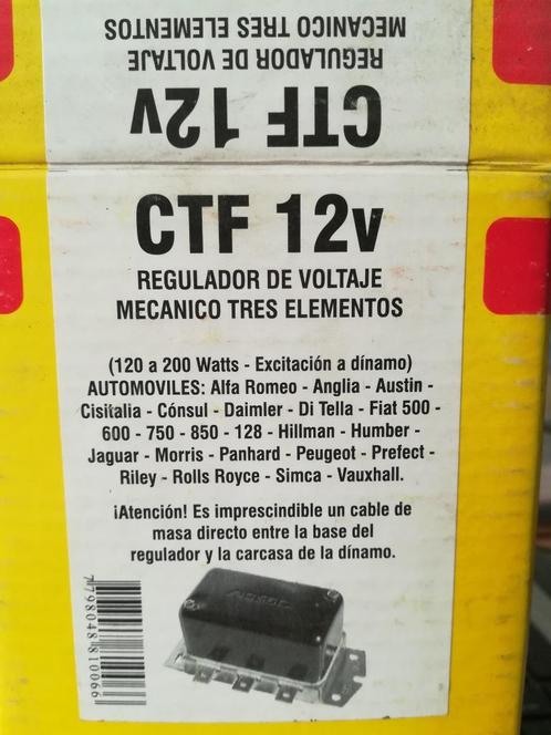 Régulateur de tension 3 éléments 12V dynamo