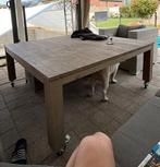 teak tuintafel 160x160, Jardin & Terrasse, Tables de jardin, Enlèvement, Utilisé, Carré, Bois de teck