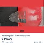 Betonzaagblad 5 stuks 300 euro, Nieuw, Overige typen, Ophalen