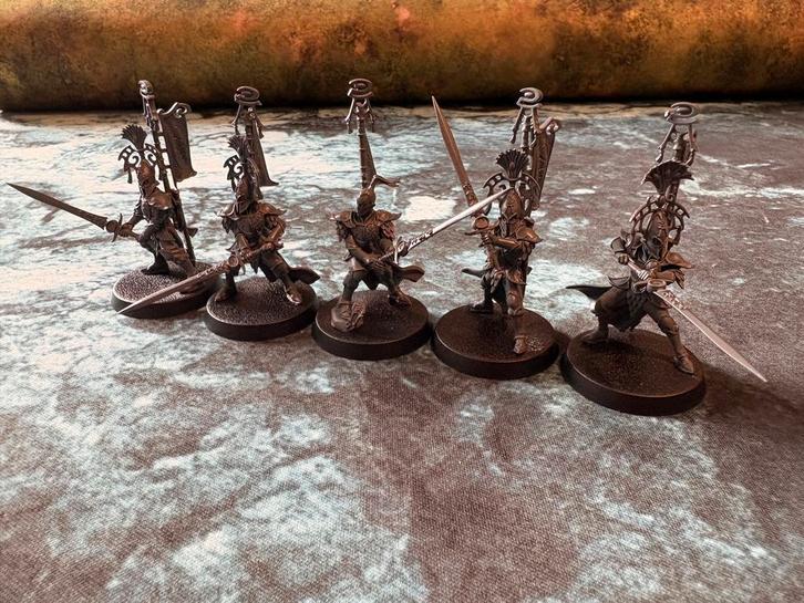 5 Vanari Bladelords Lumineth Realmlords Warhammer, Hobby & Loisirs créatifs, Wargaming, Warhammer, Peint, Enlèvement ou Envoi