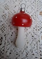 Vintage glazen kerstbal paddestoel, Ophalen of Verzenden, -, -, -