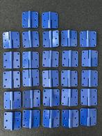 27 Argenta blauw gelakte metalen scharnieren 80x80x2,5mm, Huis en Inrichting, Woonaccessoires | Overige, Ophalen, Zo goed als nieuw