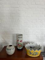 3 chineze vazen en schaal, Antiek en Kunst, Ophalen of Verzenden