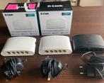 3xDLink gigabit switch,3xDLink fast ethernet switch,2x Fritz, DLink / Fritz!, Zo goed als nieuw, Ophalen