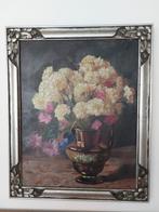 Schilderij van A. Tahon (Oudenaarde) bloementafereel, Antiek en Kunst, Ophalen