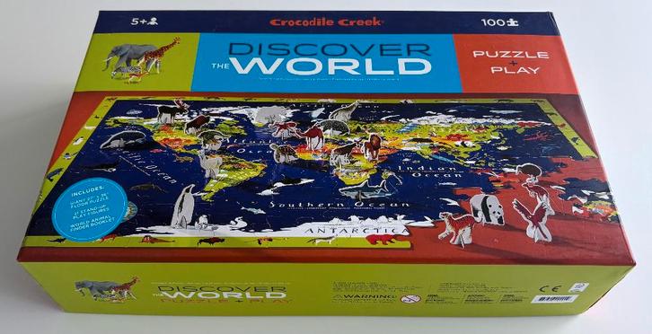 Crocodile Creek puzzel voor kinderen, 100-delig,91x70 cm, Kinderen en Baby's, Speelgoed | Kinderpuzzels, Nieuw, 6 jaar of ouder