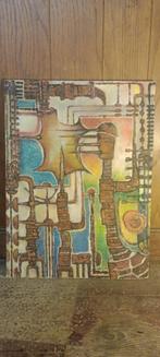 Peinture mixte industrielle, Serge Montegnies, 44x60, n586, Enlèvement