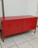 PS Ikea kledingkast van rood metaal, Ophalen, Gebruikt
